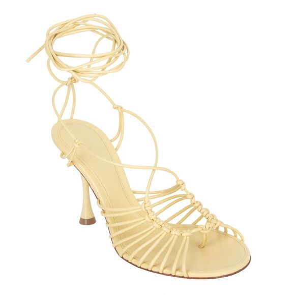 Bottega Veneta Dot Leather Sandals Beige